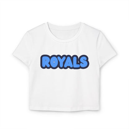 Woodbury Royals Women’s Baby Tee - Retro Graphic Top for Casual Vibes