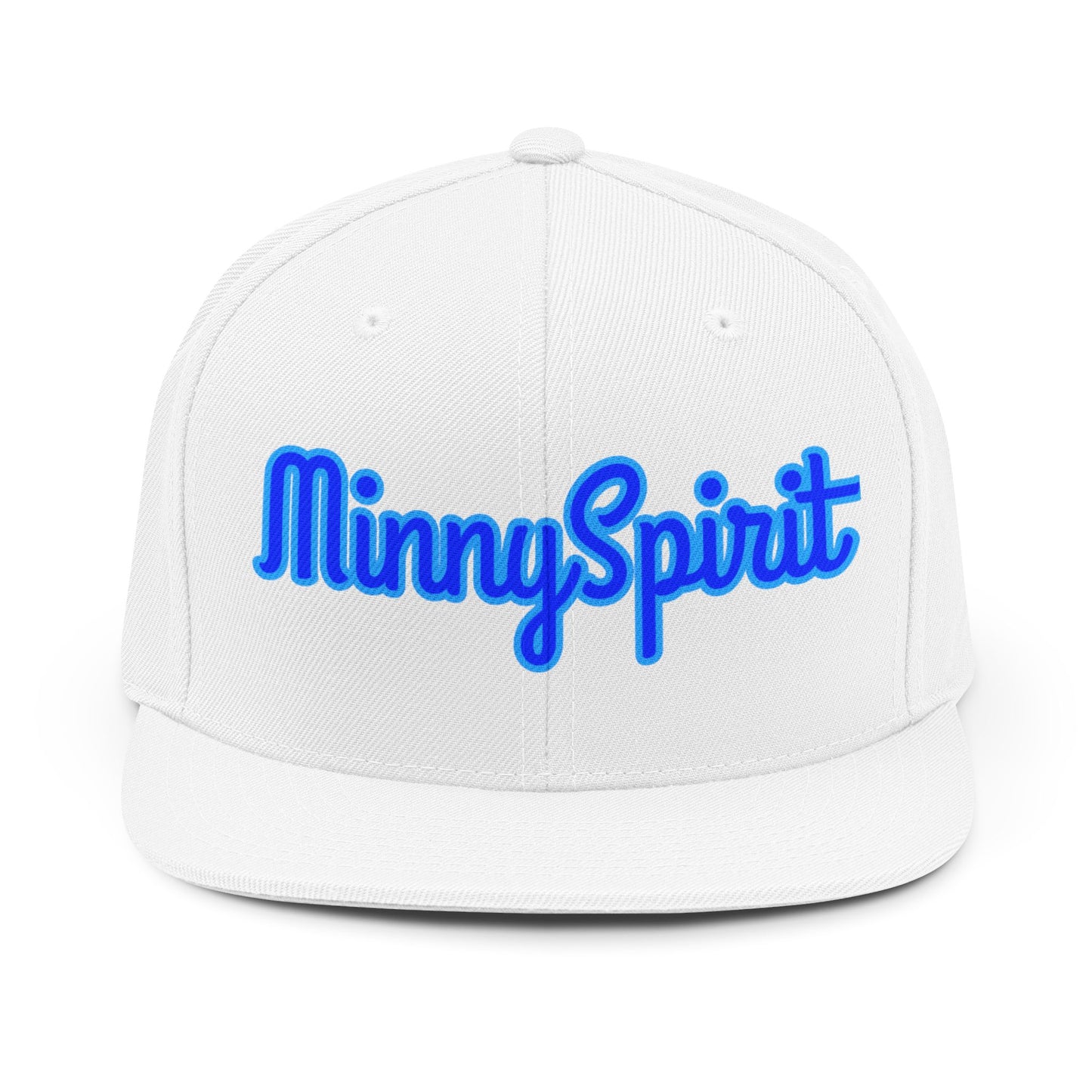 MinnySpirit Snapback Hat — Retro Script Embroidered Baseball Cap