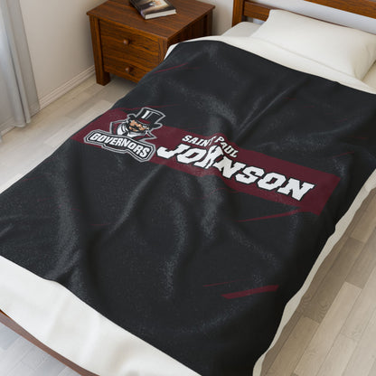 Saint Paul Johnson Velveteen Plush Blanket