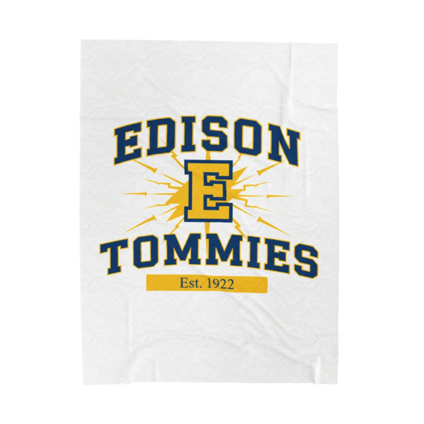 Minneapolis Edison Tommies Cozy Velveteen Plush Blanket