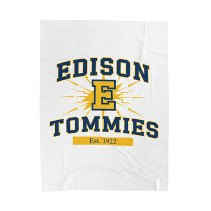 Minneapolis Edison Tommies Cozy Velveteen Plush Blanket