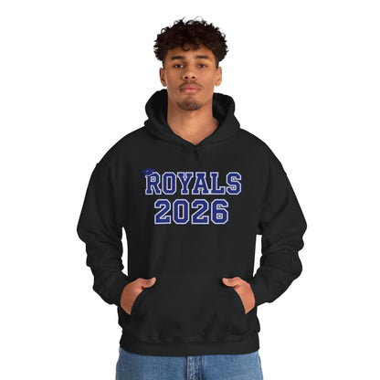 Woodbury Royals Class of 2026 Block Hoodie