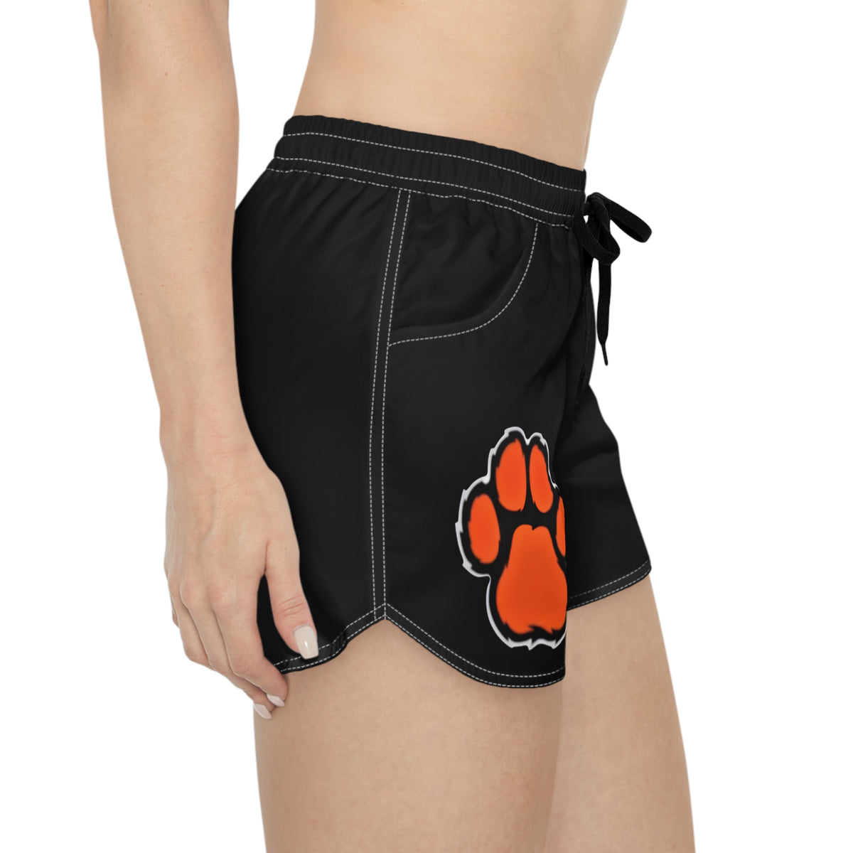 Farmington Tigers Black Women's Casual Shorts