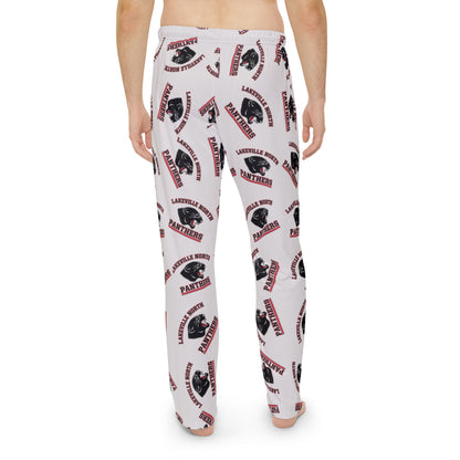 Lakeville North Panthers Men's Cozy Pajama Pants view from the back featuring vibrant design and soft fabric.