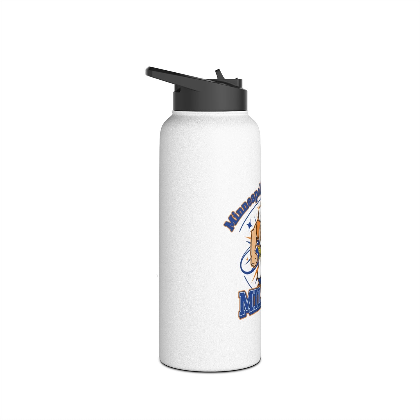Minneapolis Washburn Millers Water Bottle, Motivational Hydration Bottle, Sports Water Bottle