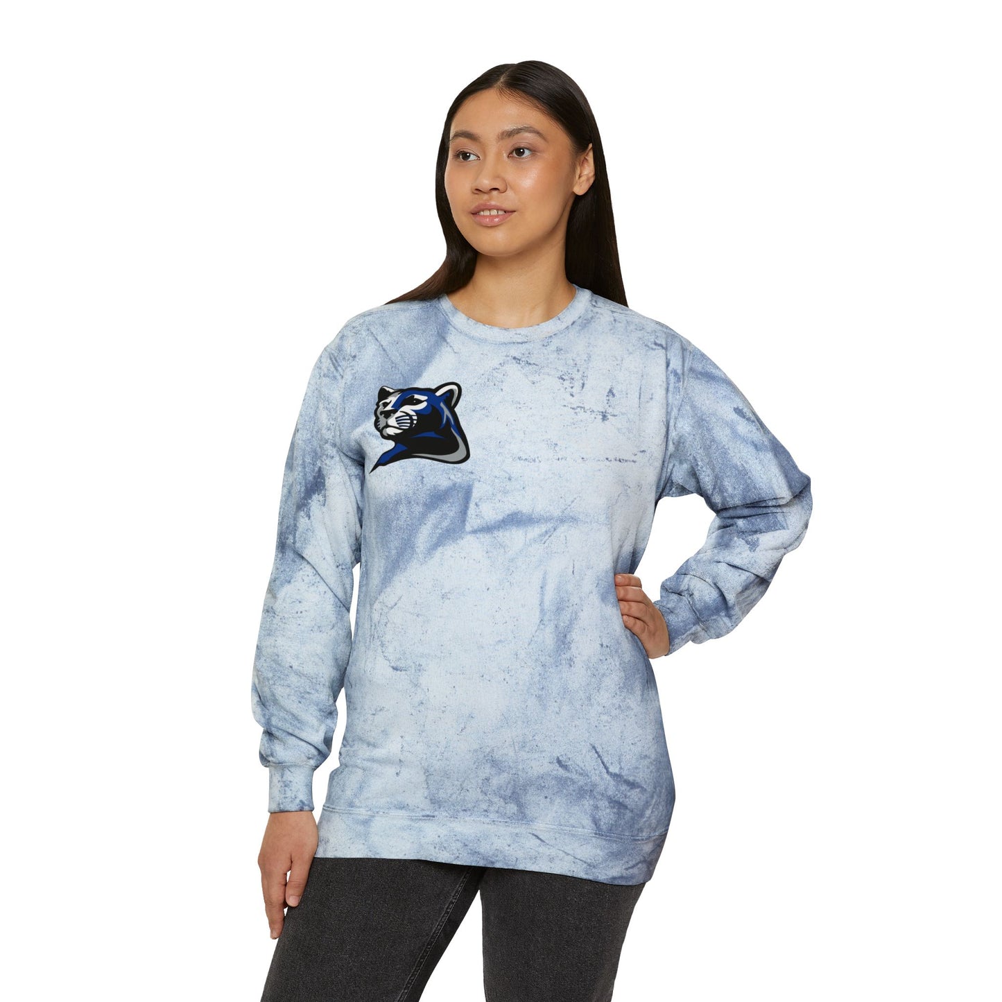 Rogers Royals Color Blast Crewneck Sweatshirt for a Vibrant Vibe, Unisex Tie-Dye Fashion