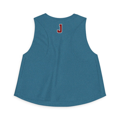 Saint Paul Johnson Governors Crop Top — Retro Script Athletic Women's Tank