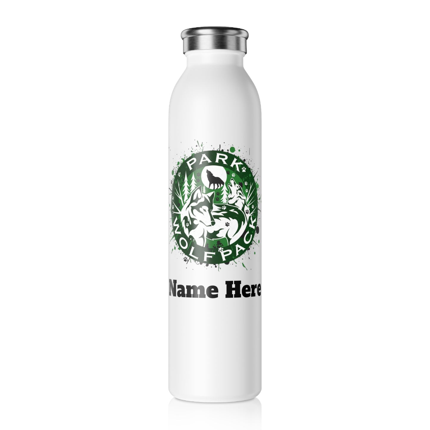 Park Cottage Grove Wolfpack Slim Water Bottle —  Stainless Insulated Bottle