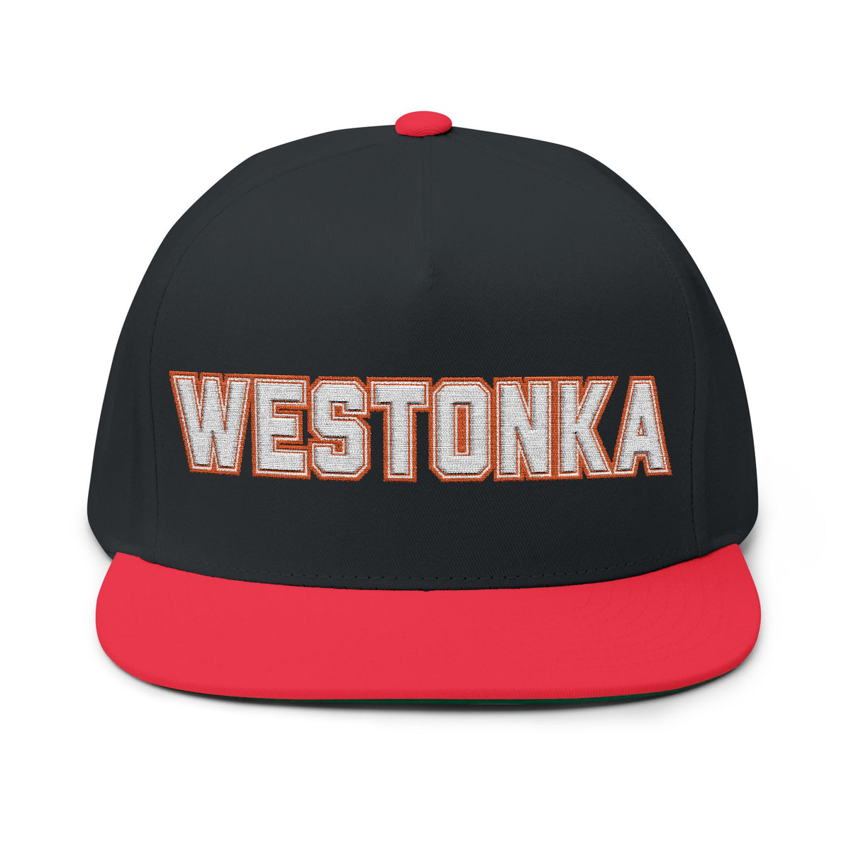 Mound Westonka Warhawks Embroidered Flat Bill Cap — School Spirit Snapback