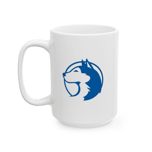 Saint Anthony Huskies Ceramic Mug - Perfect for Coffee Lovers
