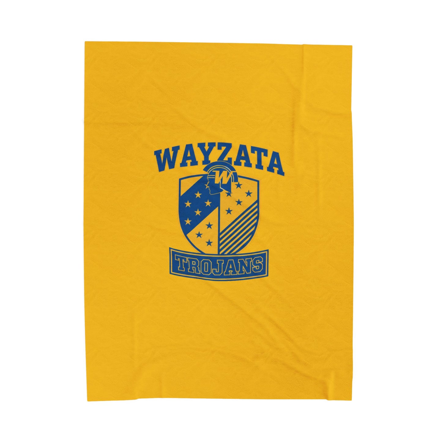 Wayzata Trojans Cozy Velveteen Plush Blanket