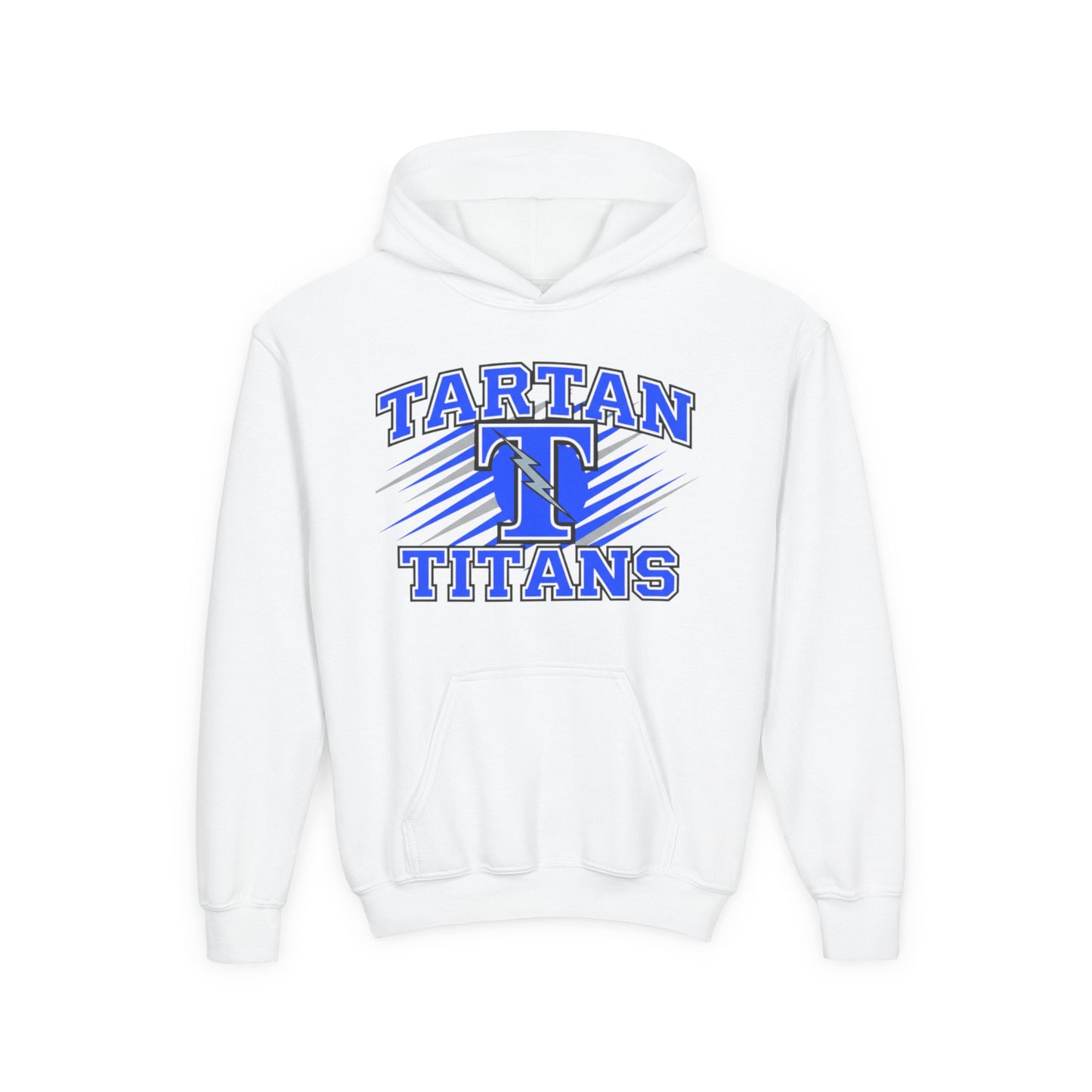 Tartan Titans Youth Heavy Blend Hooded Sweatshirt – Perfect for Team Spirit and Casual Wear