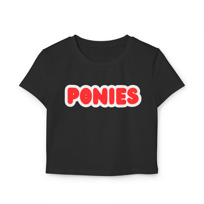 Stillwater Ponies Women’s Baby Tee - Retro Graphic Top for Casual Vibes