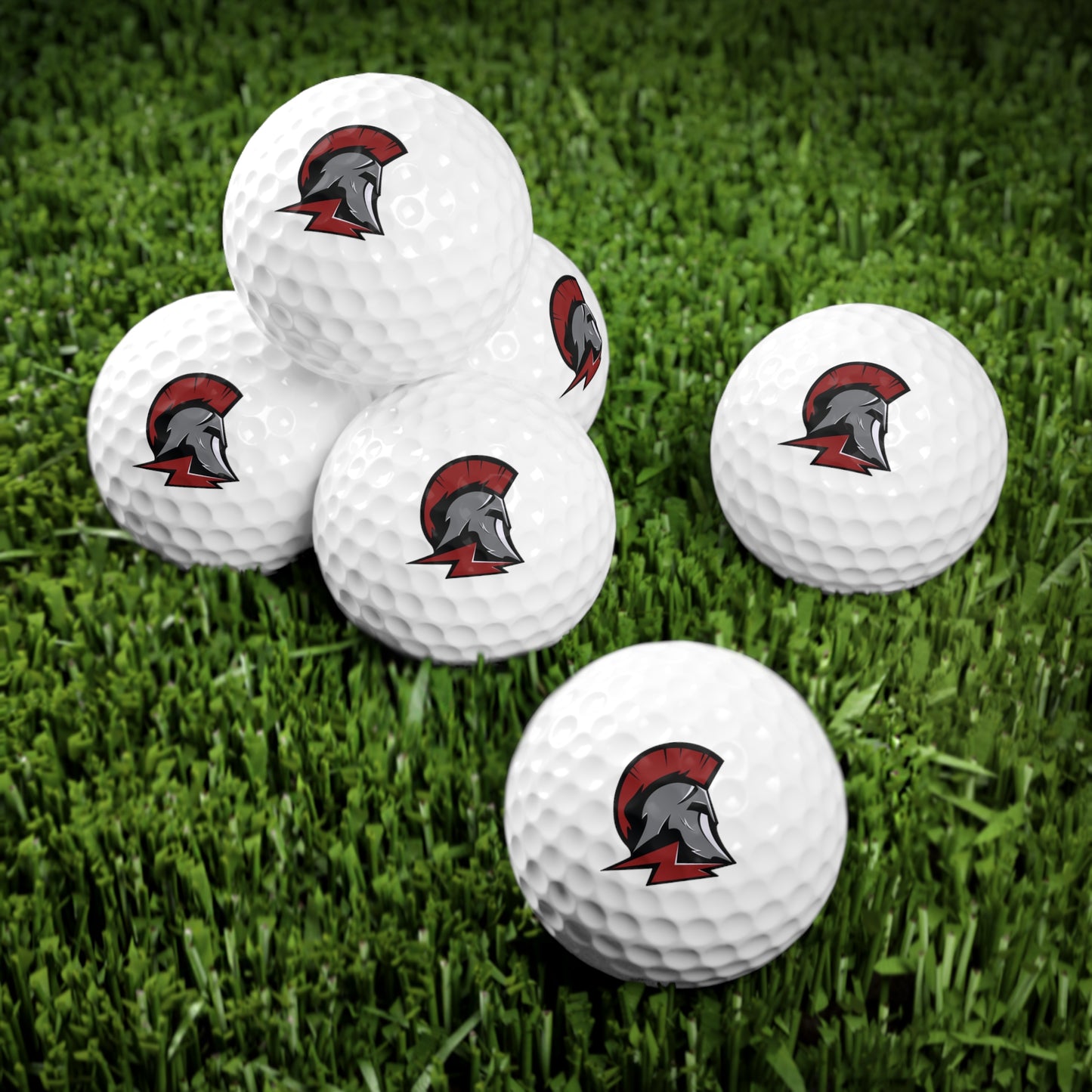 Richfield Spartans Golf Balls Set - 6 Pack with Unique Design for Golf Enthusiasts