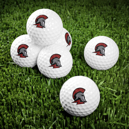 Richfield Spartans Golf Balls Set - 6 Pack with Unique Design for Golf Enthusiasts
