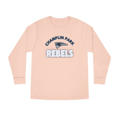 Champlin Park Rebels Casual Long Sleeve Crewneck Tee - Perfect for Everyday Wear
