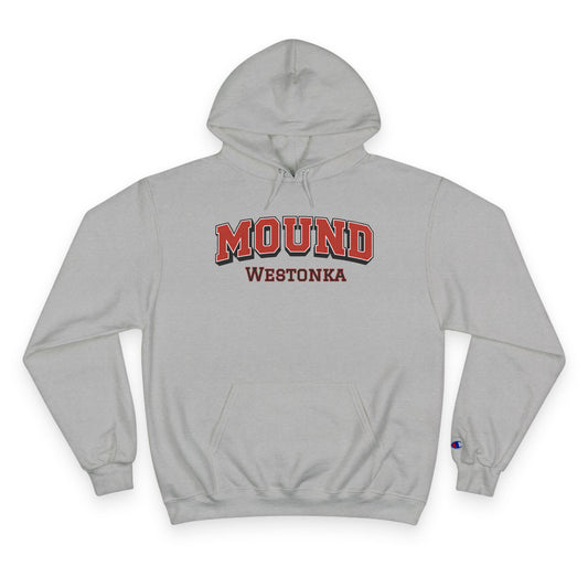 Mound Westonka White Hawks Hoodie — Champion White School Spirit Sweatshirt