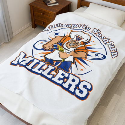 Minneapolis Washburn Millers Velveteen Plush Blanket