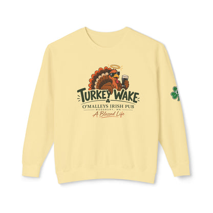 Turkey Wake Irish Pub Thanksgiving Crewneck Sweatshirt