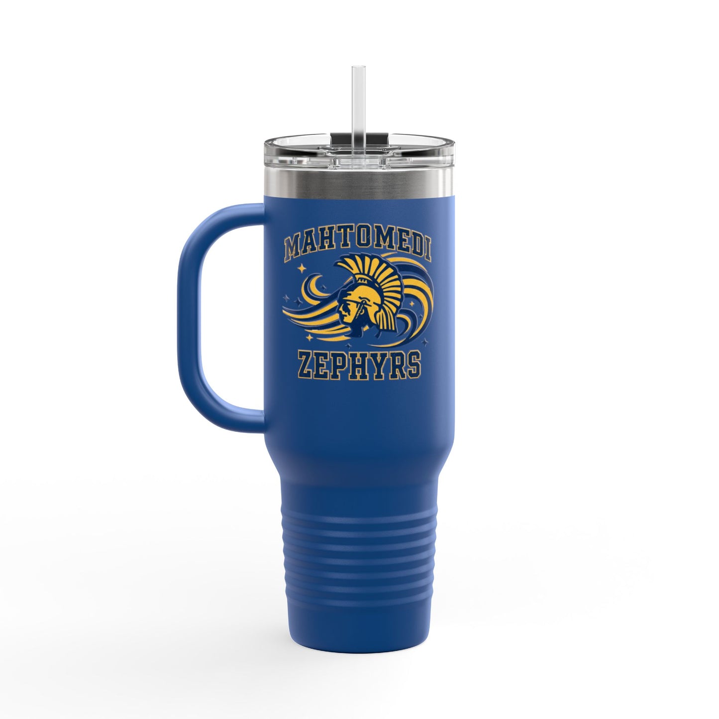 Mahtomedi Zephyrs Insulated Travel Mug - 40oz with Custom Logo for Road Trips and Daily Commutes