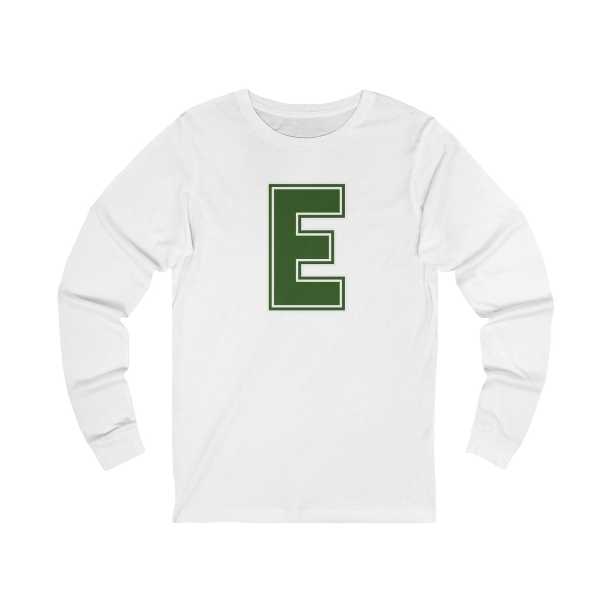 Edina Hornets "E" Long Sleeve Tee with Green Hornet