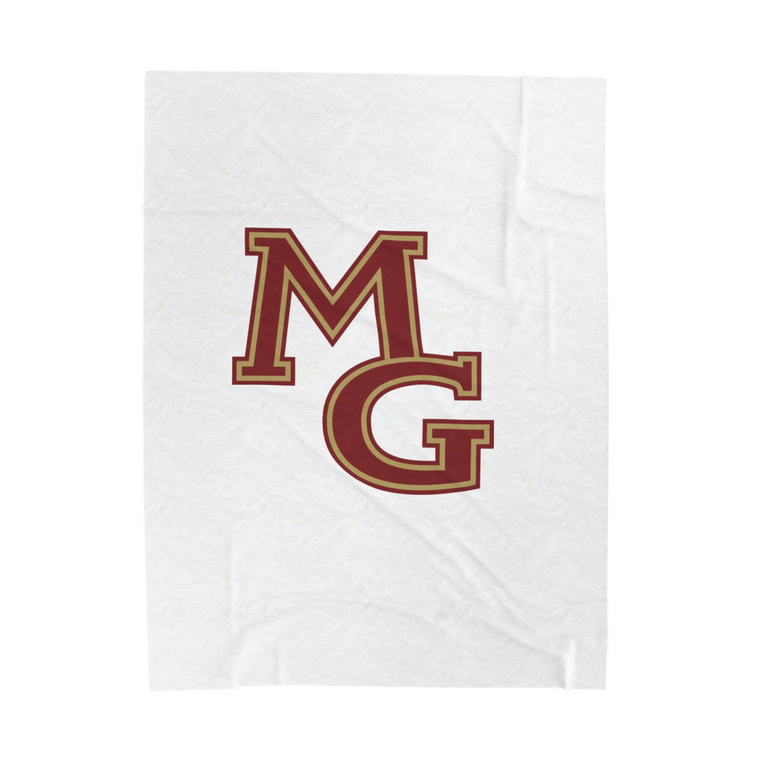 Maple Grove Crimson Velveteen Plush Blanket