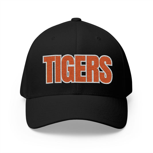 Farmington Tigers White Varsity Embroidered Cap
