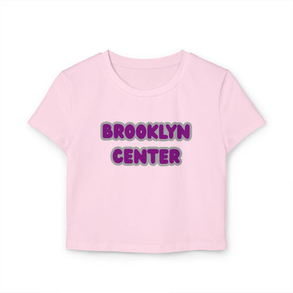 Brooklyn Center Centaurs Women’s Baby Tee - Retro Graphic Top for Casual Vibes