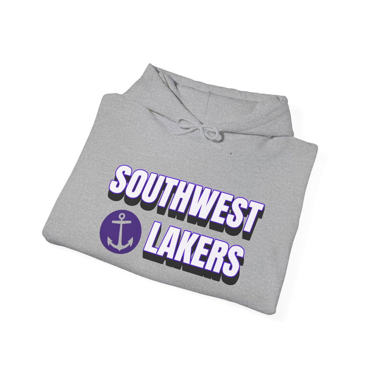 Minneapolis Southwest Lakers Hoodie — Purple Anchor Crew Pullover