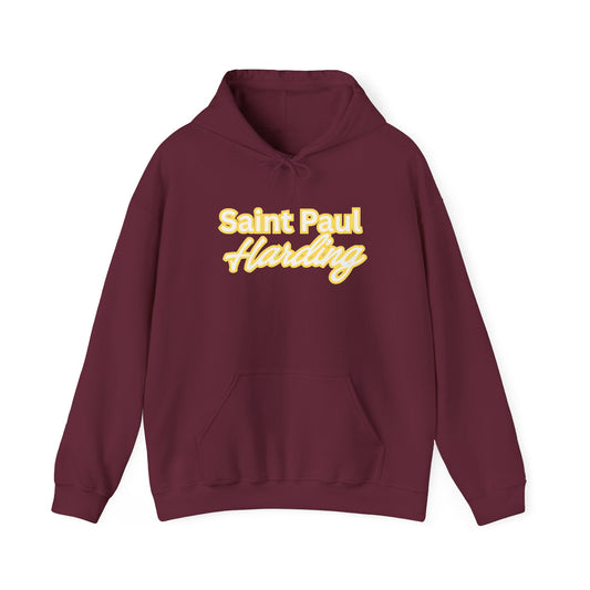 Saint Paul Harding Hoodie — Retro Script City Sweatshirt