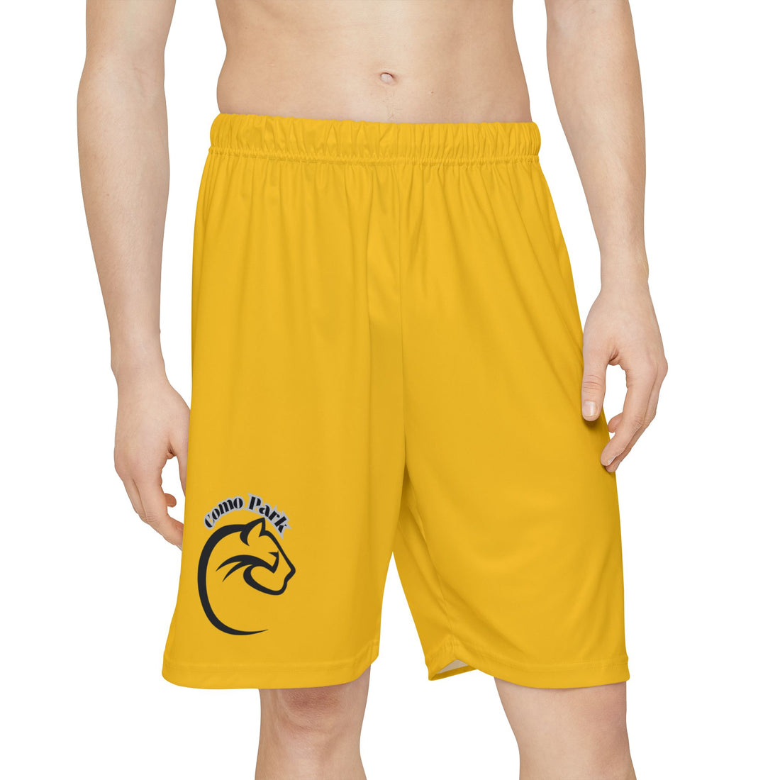 Saint Paul Como Park Cougars Gold Men's Sports Shorts, Athletic Shorts for Workouts, Casual Wear