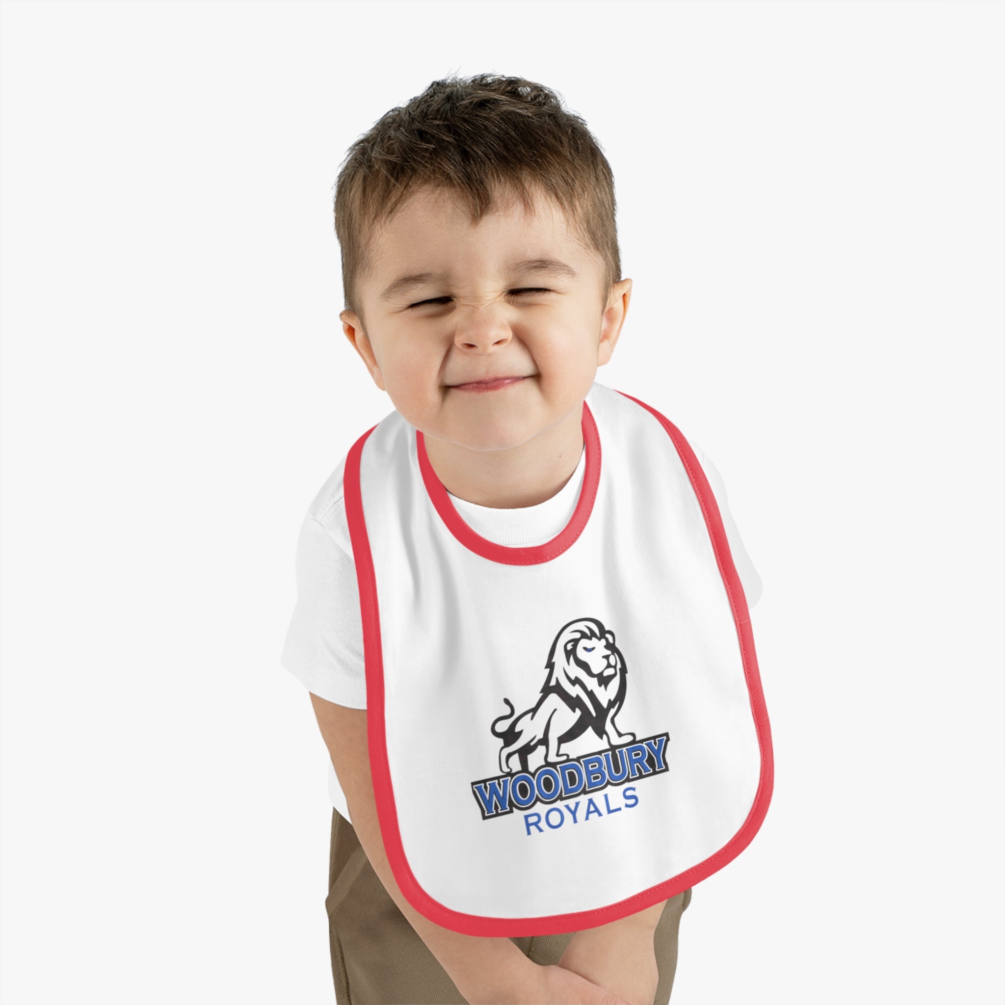 Woodbury Royals Baby Contrast Trim Jersey Bib