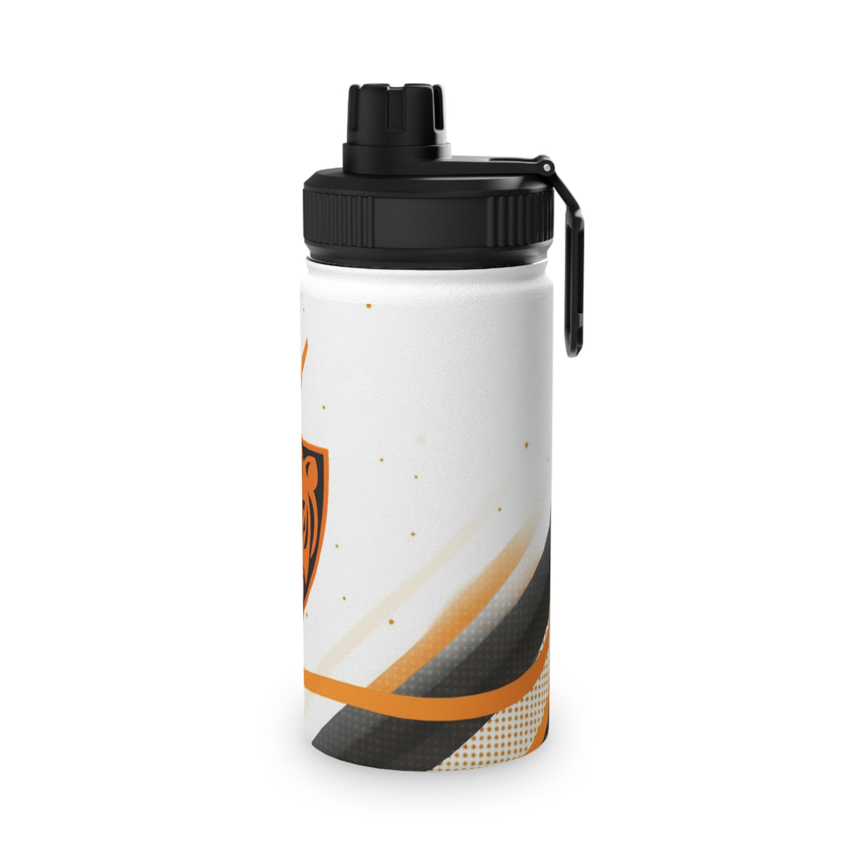 Minneapolis South Tigers Sports Water Bottle with S Tiger Team Logo