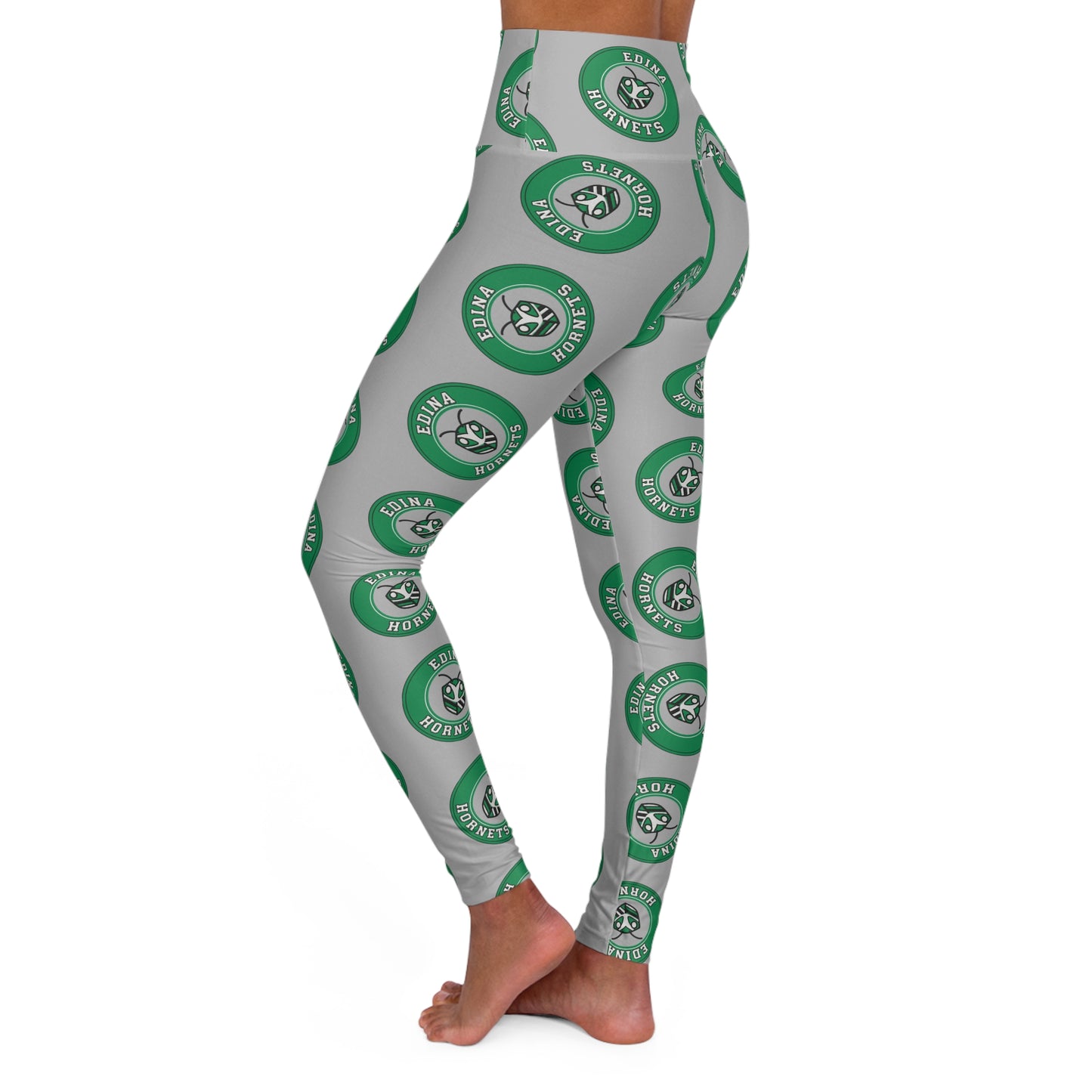 Edina Hornets High Waisted Leggings - Comfortable & Stylish Activewear for Fitness Enthusiasts