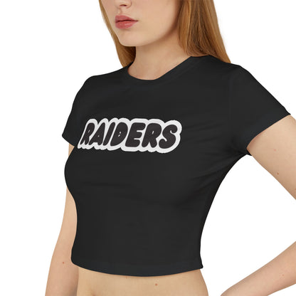 Roseville Raiders Women’s Baby Tee - Retro Graphic Top for Casual Vibes