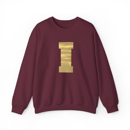 Irondale Knights Metallic Gold I Maroon Crewneck Sweatshirt
