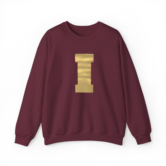 Irondale Knights Metallic Gold I Maroon Crewneck Sweatshirt