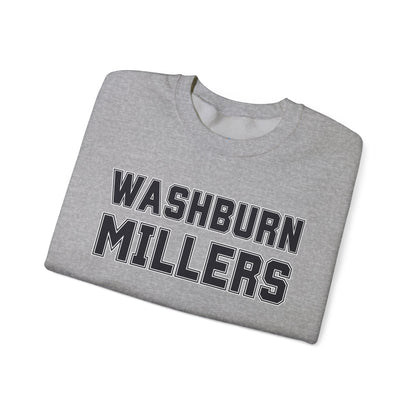 Washburn Millers Crewneck Sweatshirt — Vintage Collegiate School Spirit