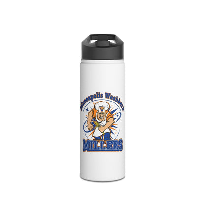 Minneapolis Washburn Millers Water Bottle, Motivational Hydration Bottle, Sports Water Bottle