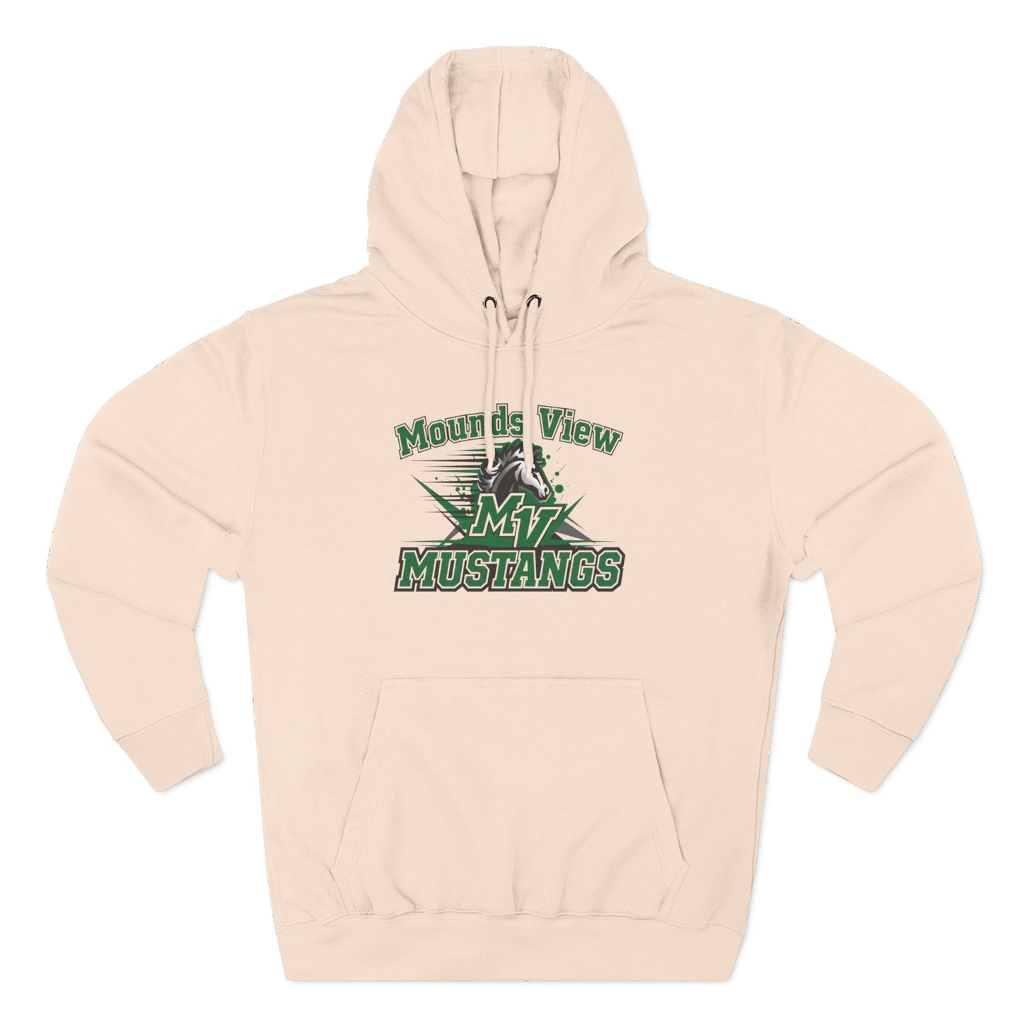 Mounds View Mustangs Three-Panel Fleece Hoodie