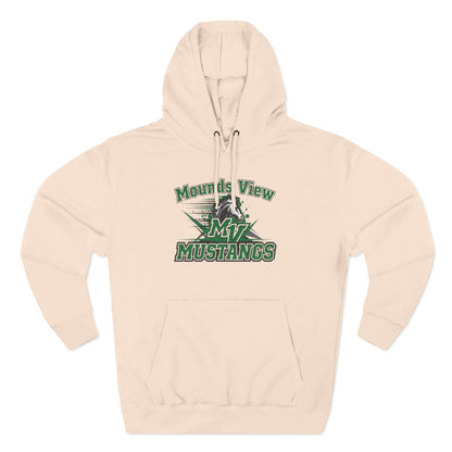Mounds View Mustangs Three-Panel Fleece Hoodie