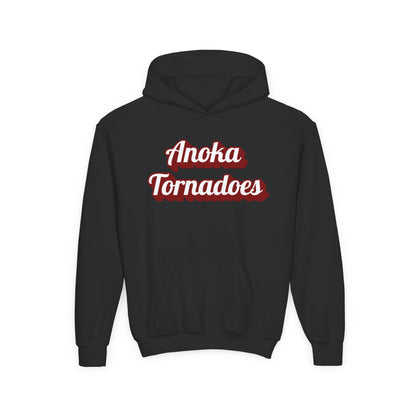 Anoka Tornadoes Youth Hoodie — School Spirit Pullover with Tornado Back Graphic
