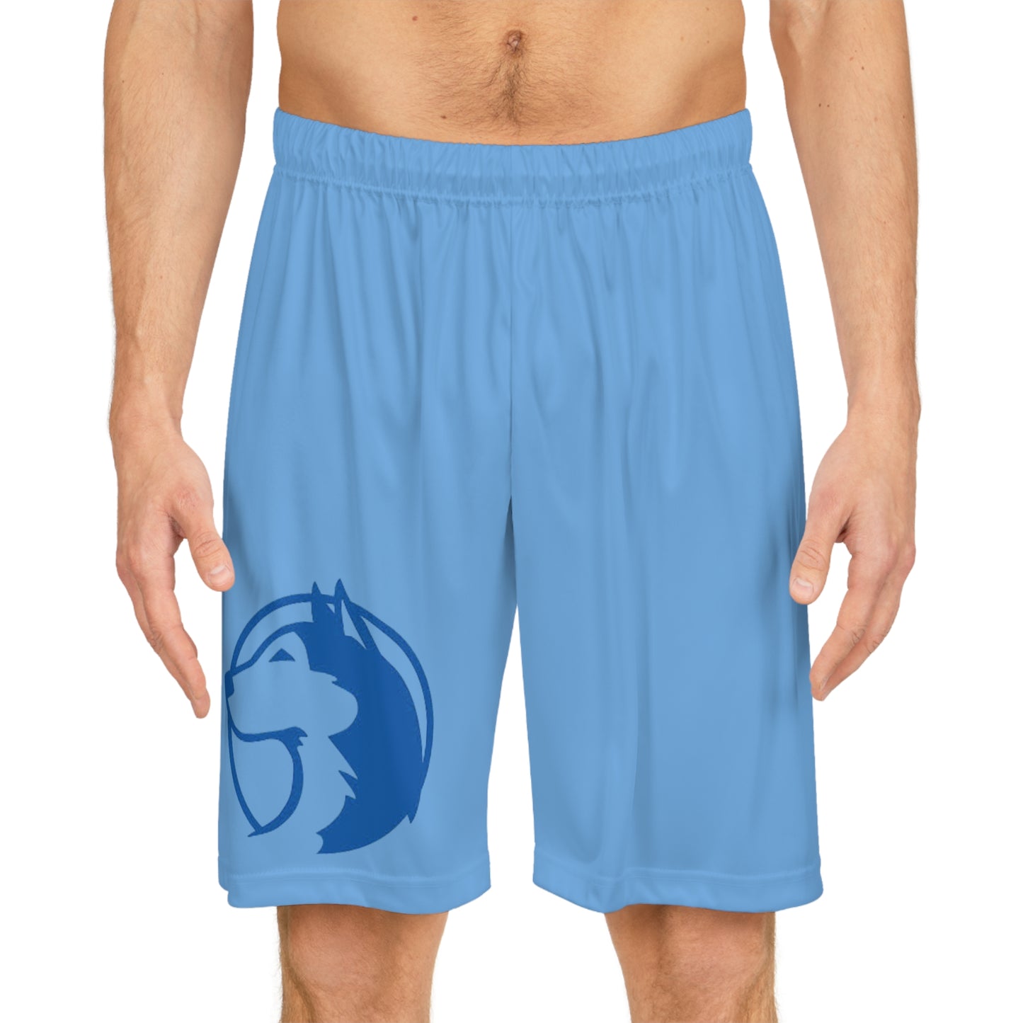 Saint Anthony Huskies Light Blue Basketball Shorts - Perfect for Sports & Casual Wear