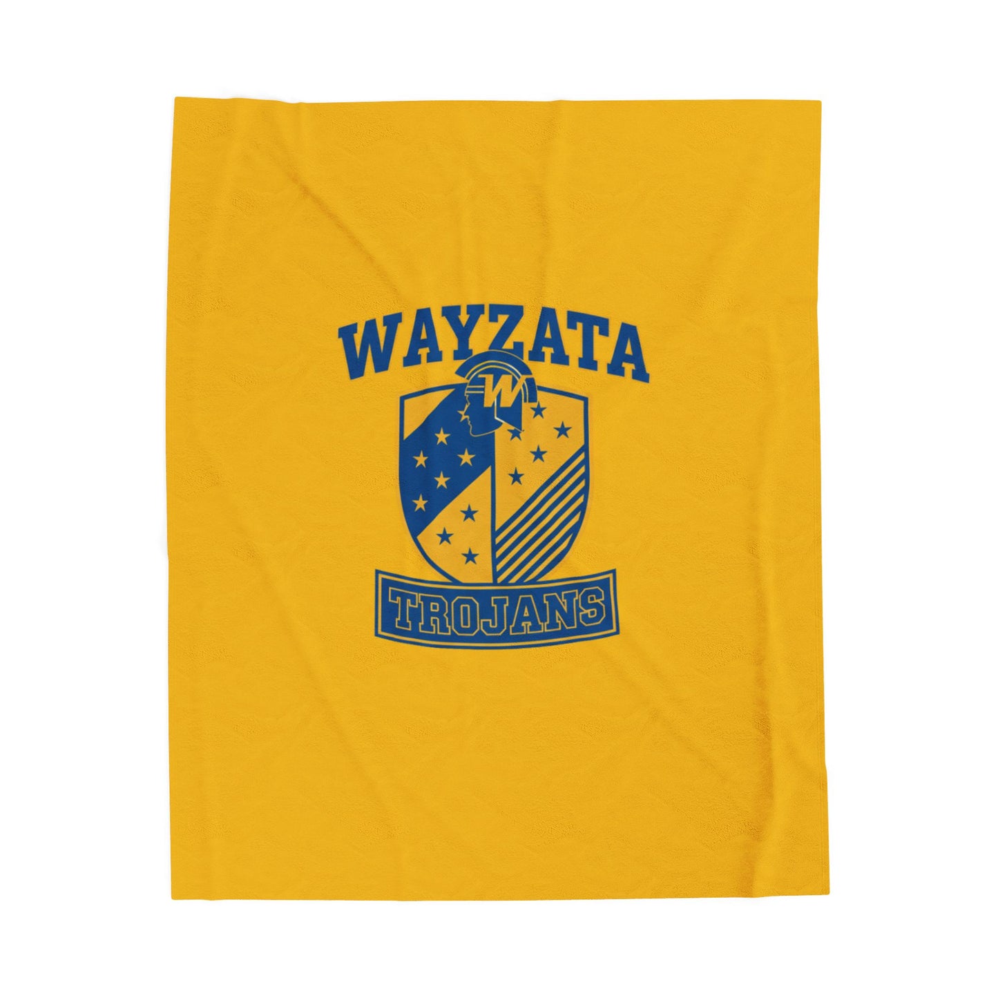 Wayzata Trojans Cozy Velveteen Plush Blanket