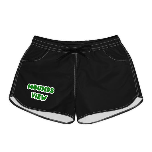 Mounds View Mustangs Black Women's Casual Shorts