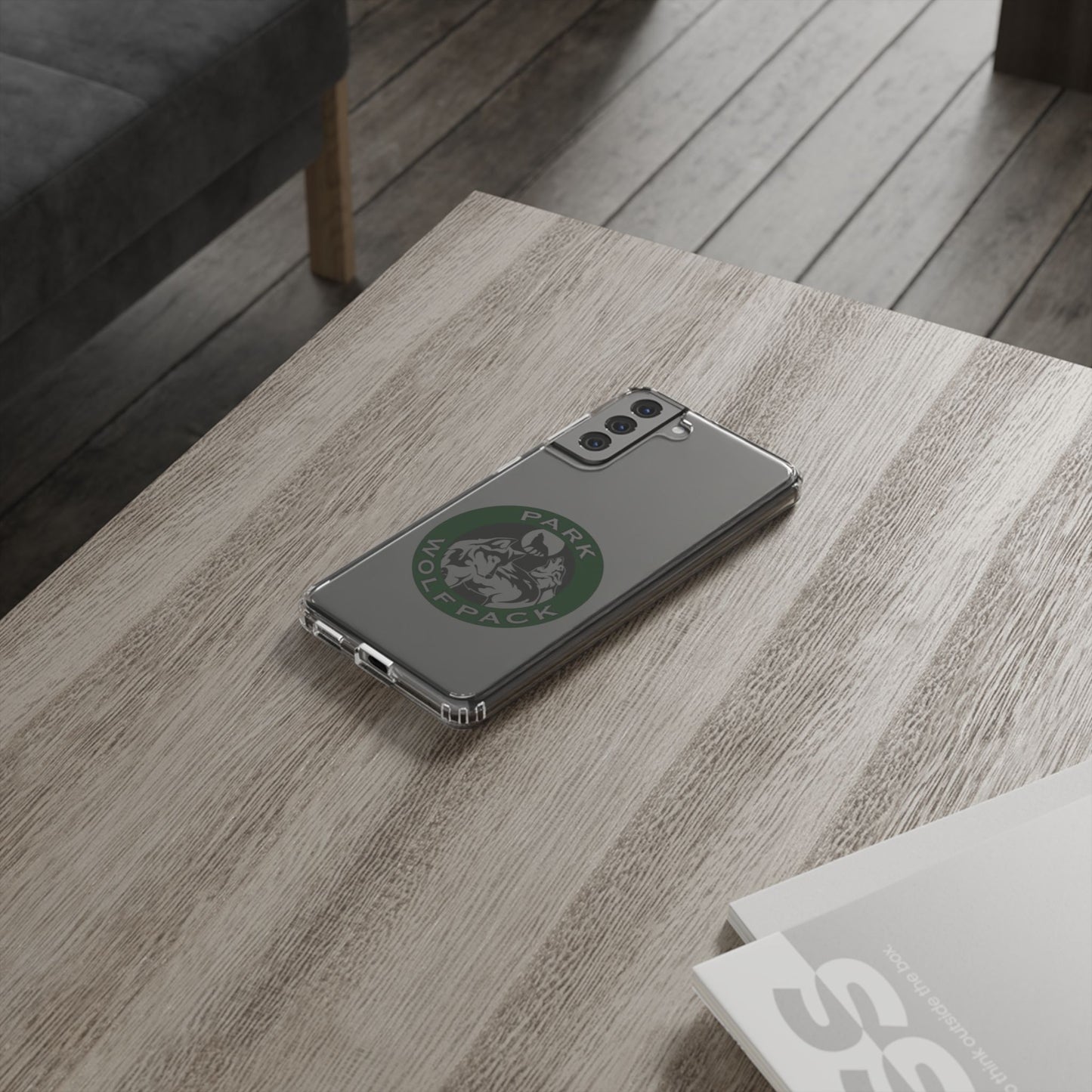 Custom Clear Phone Case - Park Wolfpack Design