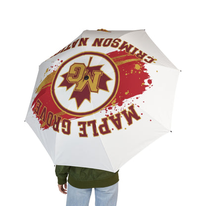 Maple Grove Crimson Stylish Semi-Automatic Foldable Umbrella