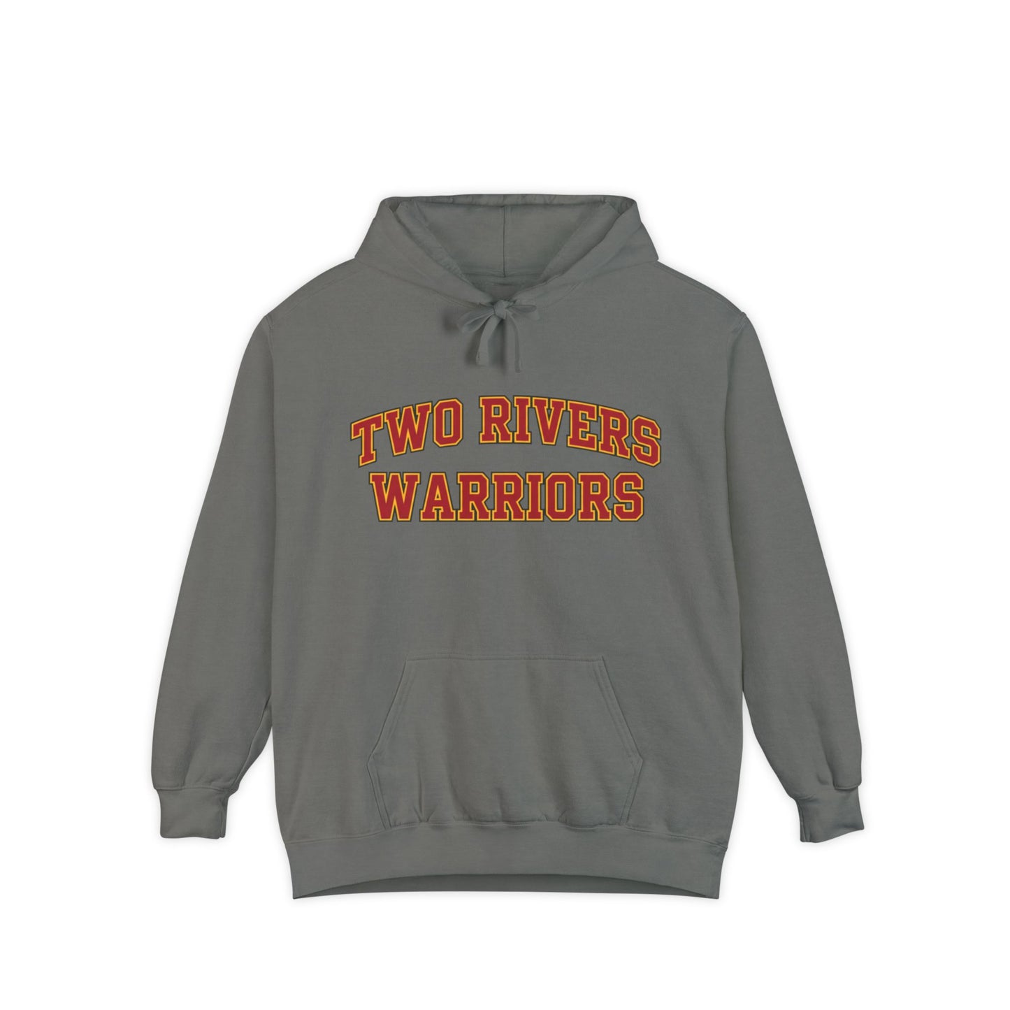 Two Rivers Warriors Hoodie — Garment-Dyed School Sweatshirt