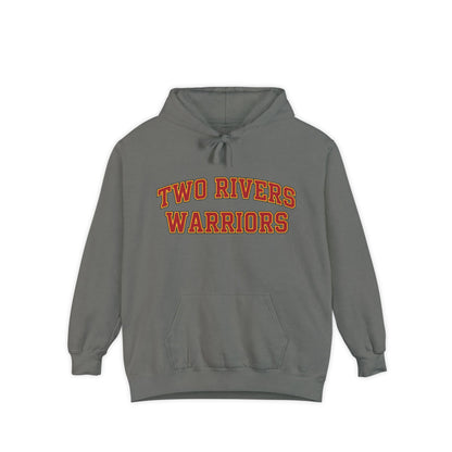 Two Rivers Warriors Hoodie — Garment-Dyed School Sweatshirt