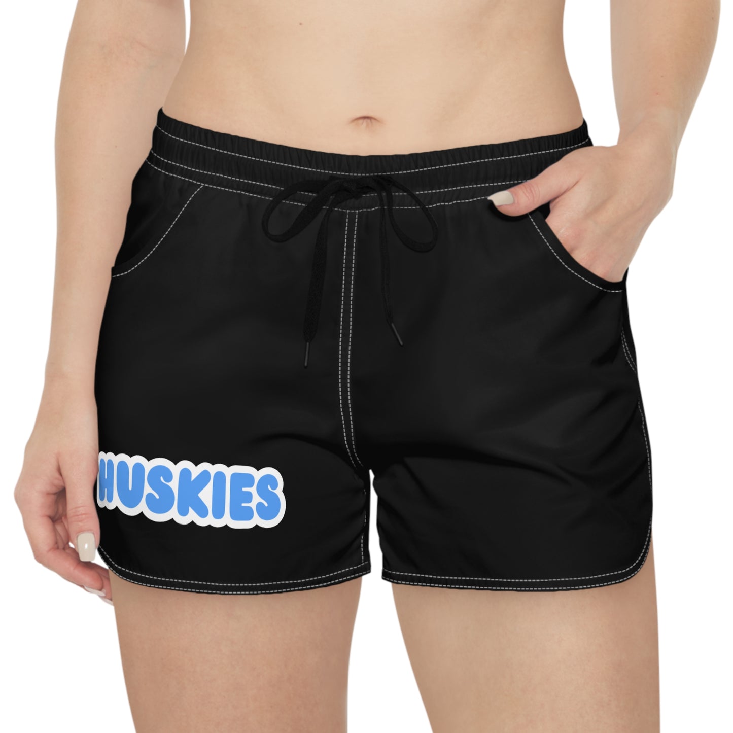 Saint Anthony Huskies Women's Black Casual Shorts